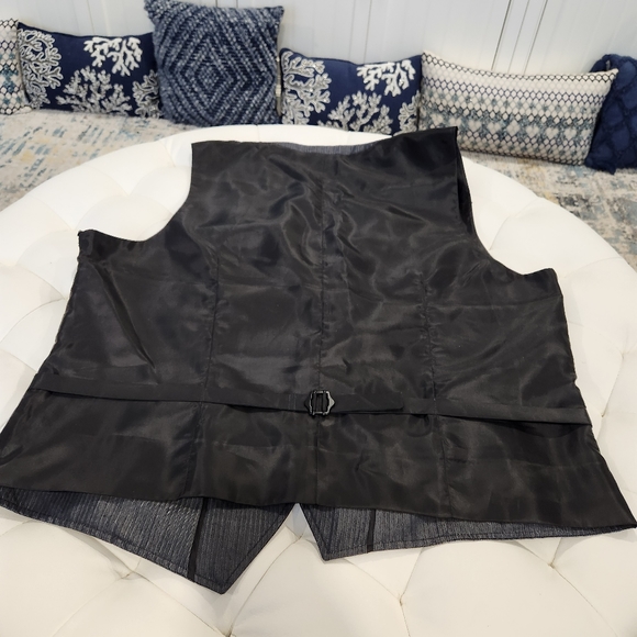 Guess Blue button up Vest zipper pockets XL - Picture 13 of 14